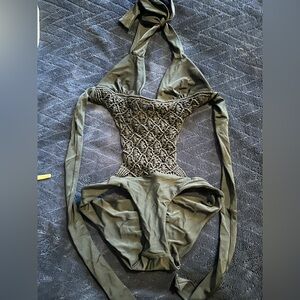 Black monokini Halter Swimsuit size Smalll